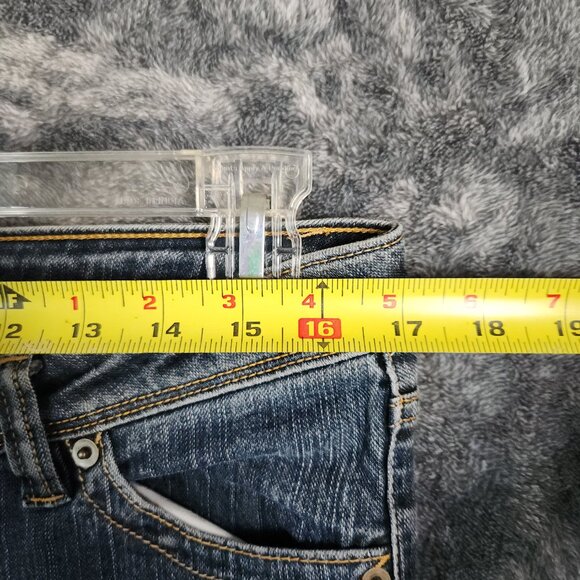 LEVEL EIGHT WOMENS JUNIOR DENIM STRAIGHT JEANS SIZE 11 34x26 LOW RISE BLUE EUC - Picture 7 of 10